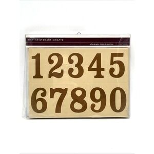 Martha Stewart Crafts Oversized Numeral Rubber Stamp Set 0-9 Solid & Dotted